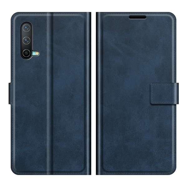 【BQ】OnePlus Nord CE 5G - Solid Läder Fodral - Blå 65