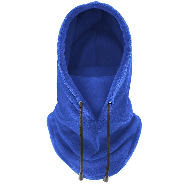 Cap Skid Vinter Vindtät Cap Utomhussport Haklapp Kallvadderad Huva Mask Plysch Varm Hatt Cykel Cykel Blue