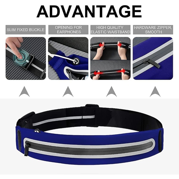 Waist Bag For Running Lightweight Running Belt Adjustable Waist Pack