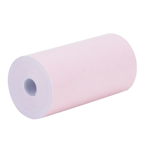 58 mm termisk papir - 10 ruller, lyserød farve