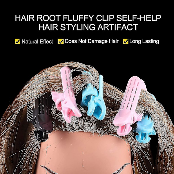 9kpl hiustenjuuriklipsiä, volyymia lisäävä Self Grip Volume hiusten kihartaja