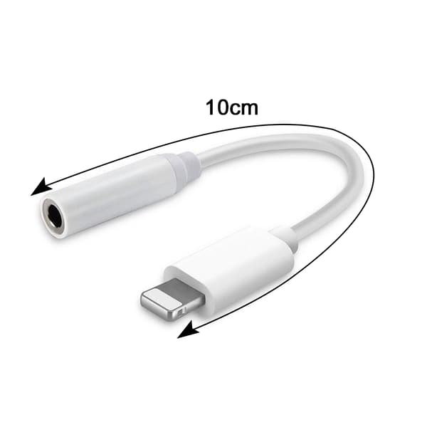3,5 mm sovitinjohto iOS-laitteille (11 cm)