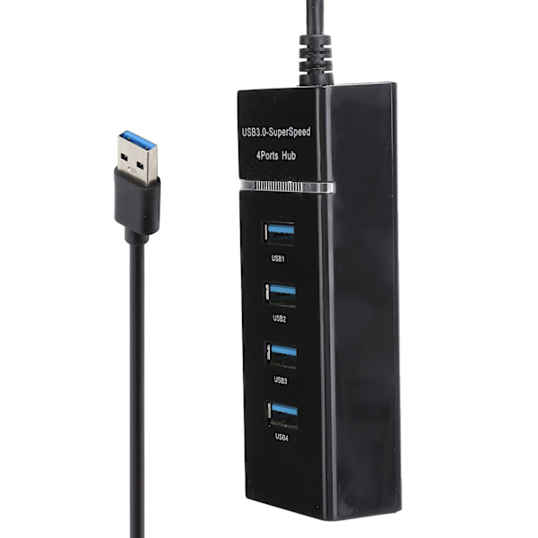 USB 3.0 HUB, han til hun USB-forlængeradapterkabeldeler til bærbar computer (1 til 4)