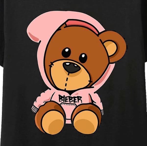 【BQ】Bieber Bear Sort T-shirt Justin Bieber Jul S