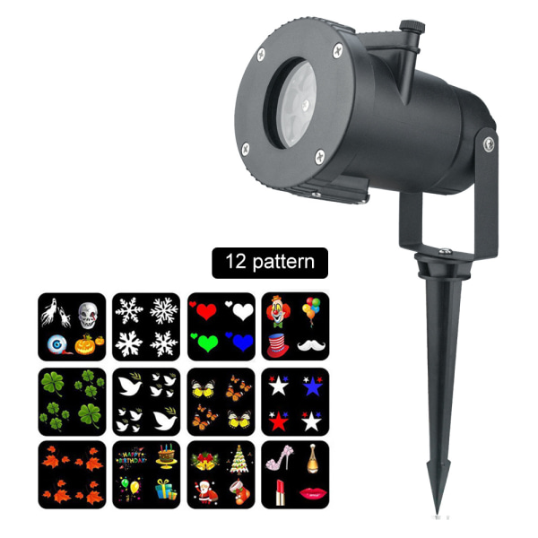 Ny stil LED-projektor for julelys LED-projektor kompatibel med jul / halloween-projektor Vanntett IP65 julelys utendørs LED