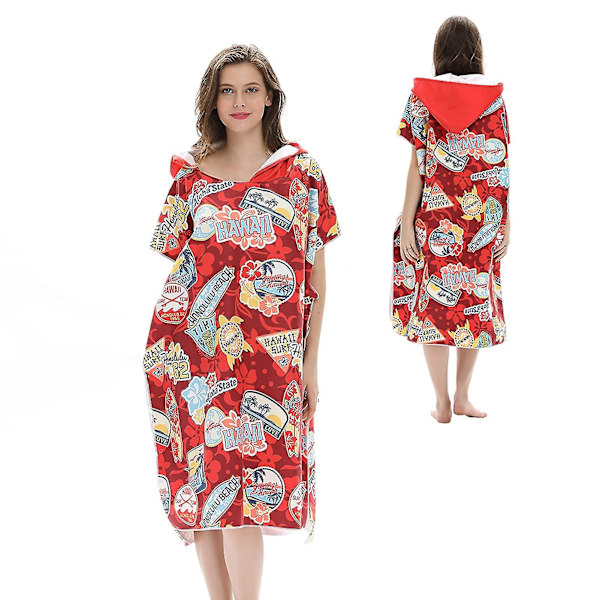 Surf Poncho hupullinen vaihtotakki rantapyyhe aikuisten ulkokäyttöön nopeasti kuivuva kylpytakki Beach Leisure Style