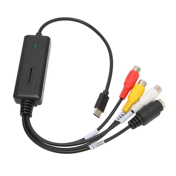 USB C Video Capture Card RCA til USB Adapter Kompatibel med Windows Mac OS Vista XP