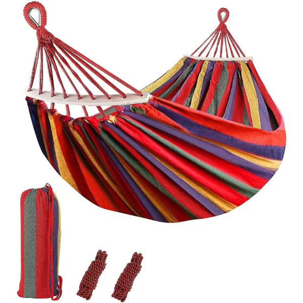 Campinghengekøye, hengekøye lett for utendørs innendørs hage Hengekøye hengekøye utendørs ultralett hengekøye utendørs ultralett (rød)