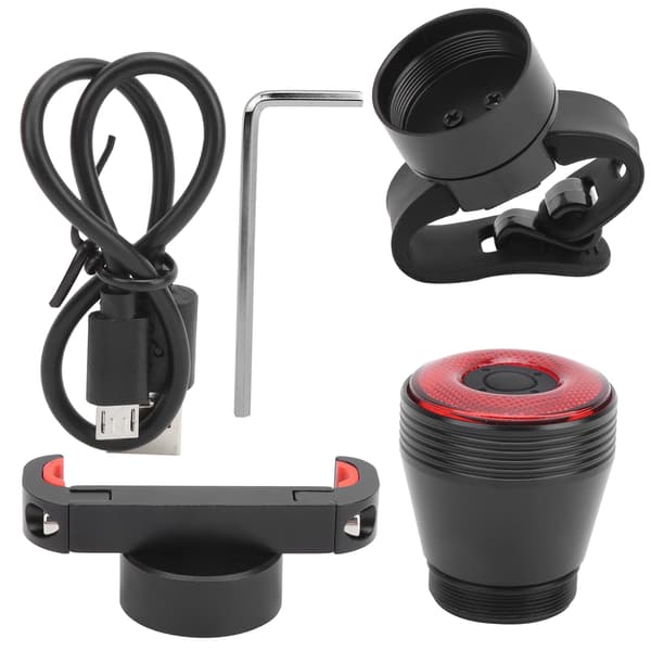 Smart cykelbaglygte USB genopladelig bremsesensor advarselslys