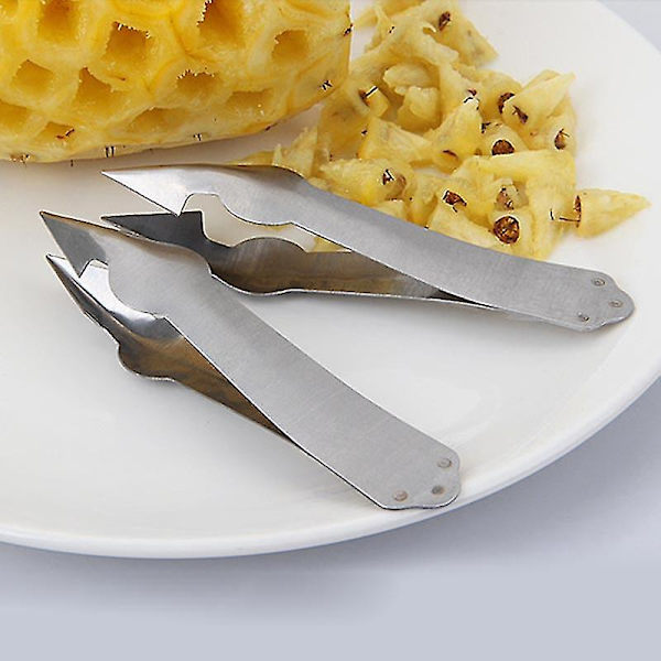 2/4/6/8/10 st Ananasskalare Corer Slicers Clips Rostfritt stål Cutter Fruktsallad Köksverktyg