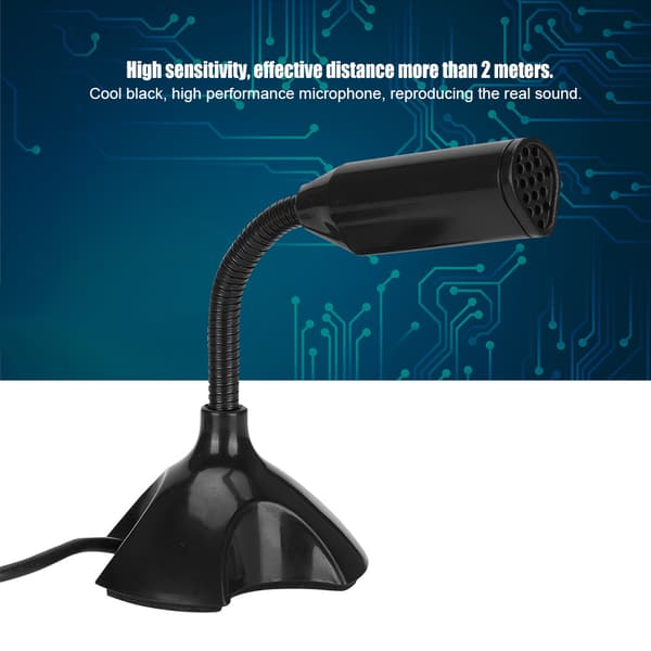 Til Raspberry Pi 2/3 USB Plug and Play Computermikrofon Driverfri til Win XP og nyere