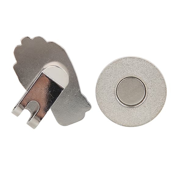 Magnetisk golfputter hovedcover i rustfrit stål, sort og hvid