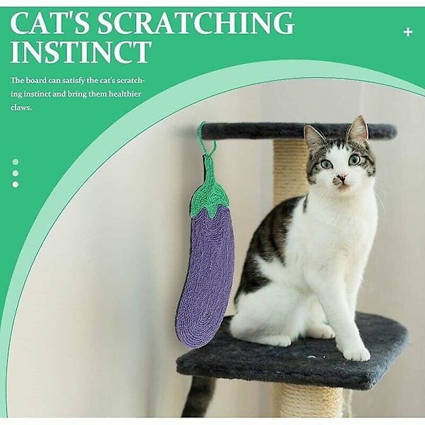 Cat Scratching Boardcat Scratching Matta Sisal Matta anti-scratch Eva Anti-halkmatta Kattleksaksskydd Soffa Möbler aubergine Style