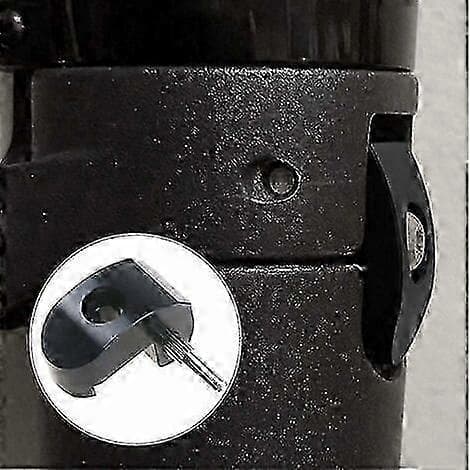 Sammenfoldelig krogspænde, klaphængselstift til elektriske løbehjul, sort sikkerhedslås til M365/PRO-modeller