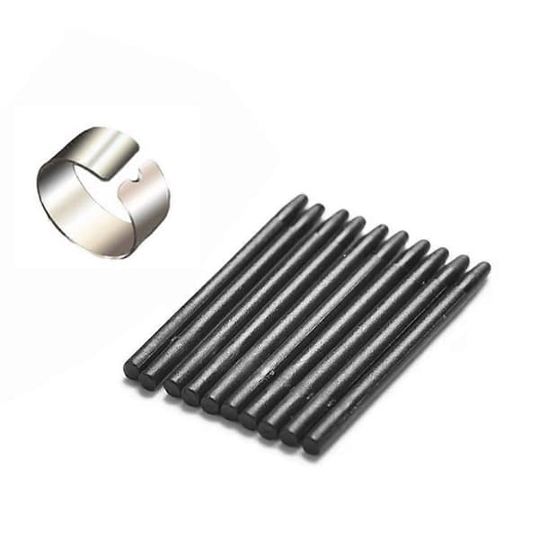 10 stk. erstatningspennespidser til Wacom tegneblyant grafisk tegneplade standard pennespidser Black