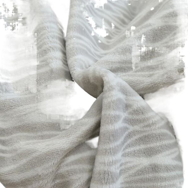 Flanellfilt Förtjockad Office Tupplur Filt Luftkonditionering Filt Hem Enkel cover Filt Printed filt Quilt gray and white gradient ripple 200*230cm
