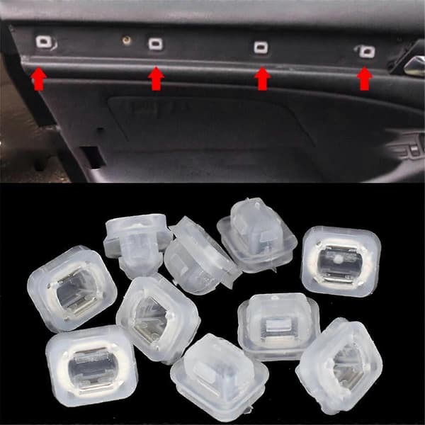 40 stk til 3-serien E46 E90 E91 E92 E93 X5 E53 Bildør Interiør Instrumentbræt Dash Trim Panel Støbeklemmer