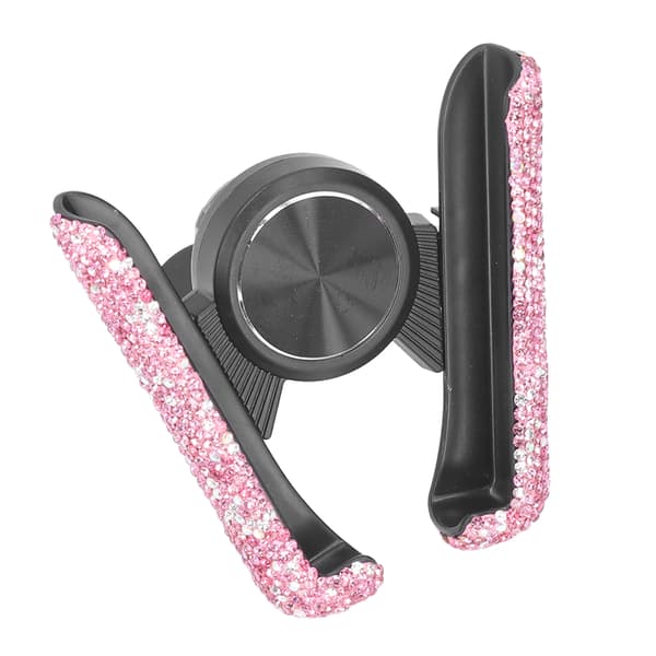Bling Biltelefonholder Justerbar Universal Køretøjsmontering Pink til Kvinder Piger