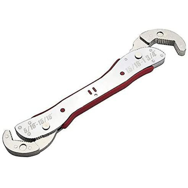 Magic Wrench Justerbar Dubbelhuvud i rostfritt stål, halkfri