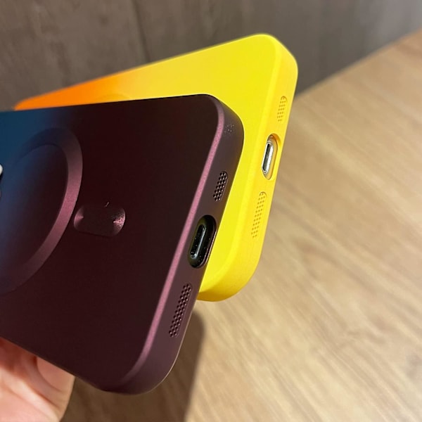 Magnetiskt Iphone 13-fodral [kompatibelt med Magsafe], sött ska med gradientfärg för kvinnor och män, mjukt TPU-stötsäkert med kameralinsskyddsfodral