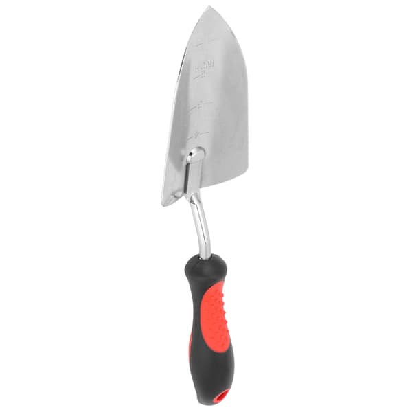 Trädgårdsspade för grävning och plantering, förkromad, trädgårdstillbehör 340 mm