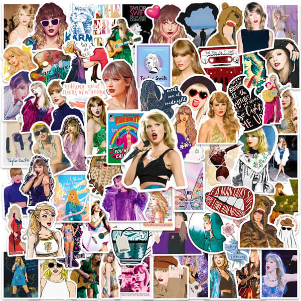 【BQ】Sanger Taylor Swift Personlighetsklistremerker, Sett med 1