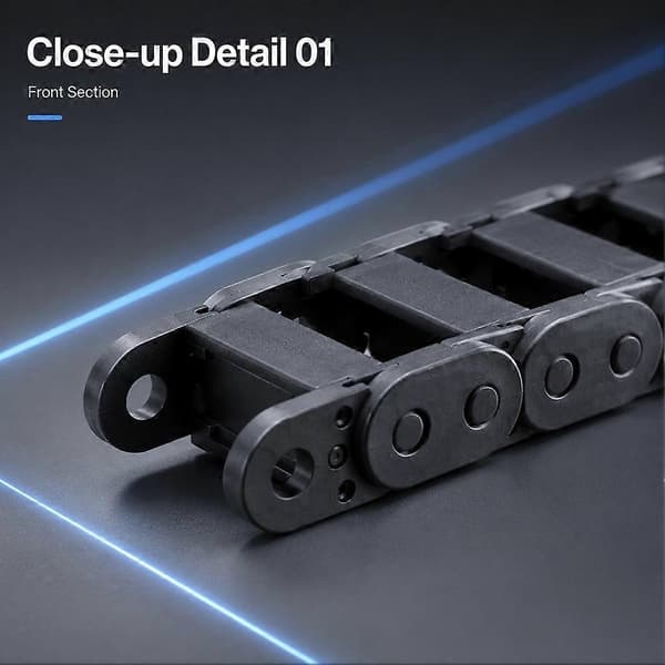 Til Bambu Lab X2D lynlåssæt Organiseret routing og letinstalleret lynlåssæt til X2D 3D-printertilbehør Black