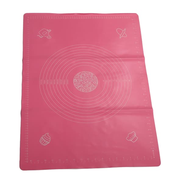 Silikon Non-Stick Kavlingsmatta 50x70cm Rosa Bakverkstillbehör