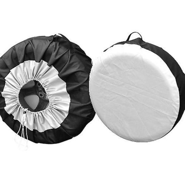 4 stk Dekkdeksel Reservedekkdeksel Dekkoppbevaringspose Halvpakning Støvtett solbeskyttelsesdeksel Universalt reservedekkdeksel 210d dekkdeksel 80*47cm