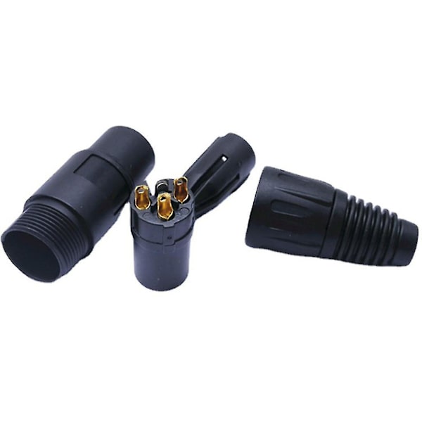 3-stifts Xlr-kontakt hane honkontakter Mic Jack Plug Elektrisk adapter MF MF