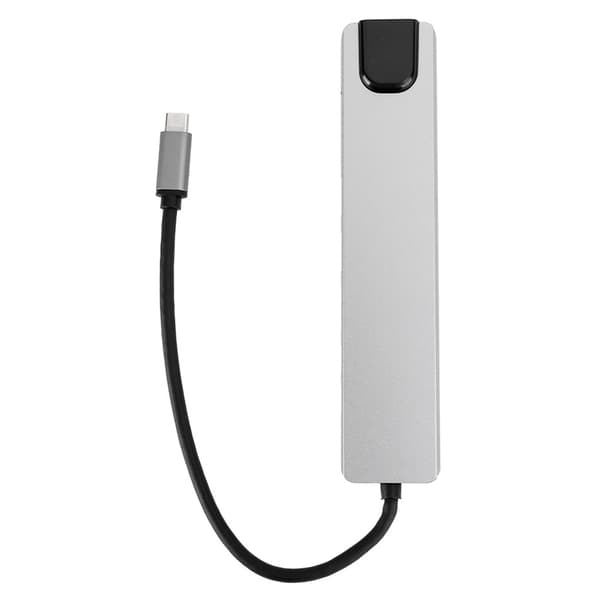 TypeC til 4K HDMI dockingstation Adapter - 8 i 1 højhastigheds dockingstation med hurtigoplader