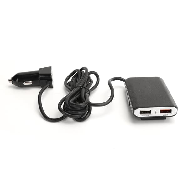 4 USB-strømporter Billader Hurtiglading 3.0 7.2A 54W Mobiltelefonladeradapter