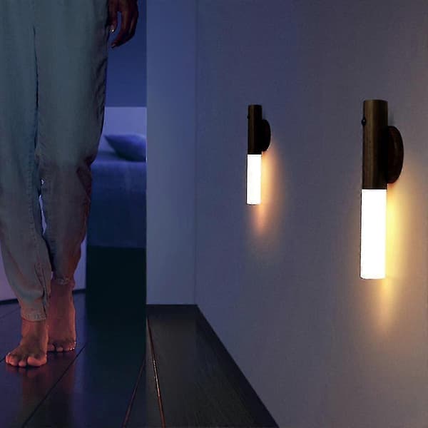 Trådløs bevegelsessensor Smart LED-lampe Magnetisk base USB-ladelampe Smart Baton-lampe
