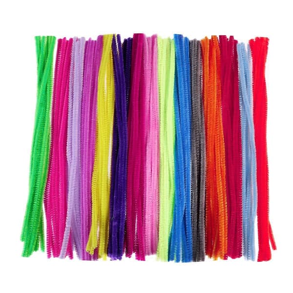 【BQ】Chenille-pilli Brunt pilli Vihreä pilli Tee-se-itse chenille-varret