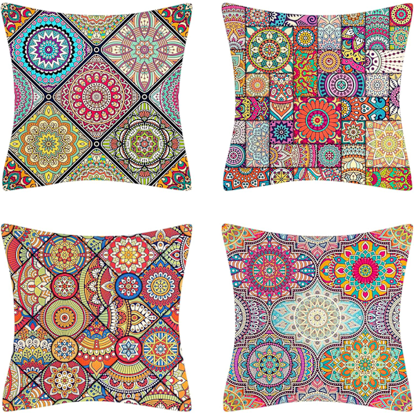 45X45cm Koristeellinen tyynynpäällinen cover kotiin Olohuoneen makuuhuoneeseen (4kpl)