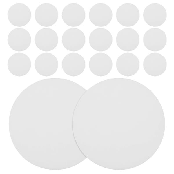 【BQ】20 stk. forsænket belysningsdæksel Downlight Diffusionsplader Runde Diffusionsplader Skyggeplader White 5.90X5.90X0.10CM