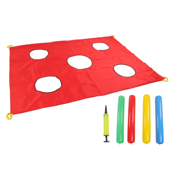 Whack A Mole Fallskärmsspel 5 Hål Främjar Samarbete för 3 År och Uppåt