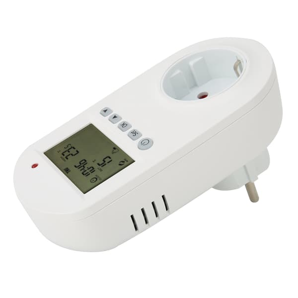 16A Plug-in Programmerbar Termostat Elektrisk Varme Temperaturregulator EU 230V