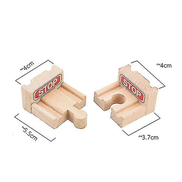 Hhcx-tbkjoys Træbanebane Jernbanetilbehør Alle former for træspor Variety Komponent Pædagogisk legetøj stop and start A