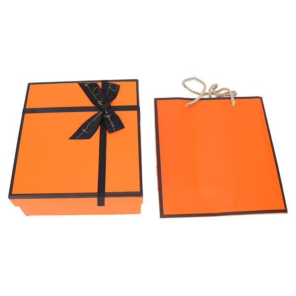 Orange Presentförpackning med bandväska för julklappsförpackning