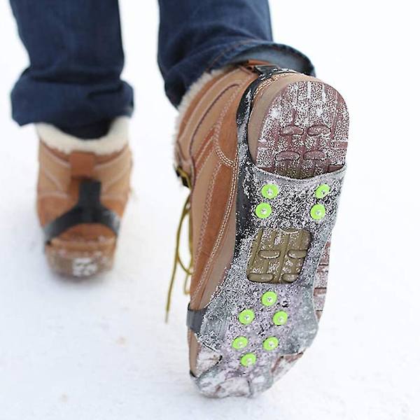 Ice Grippers Træktøj og støvler Gummi snesko Spikes Crampon M