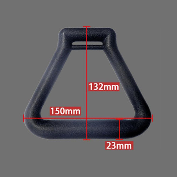 2 st Gymringar Gymnastikringar, Triangulära Pull-up Ringband Red