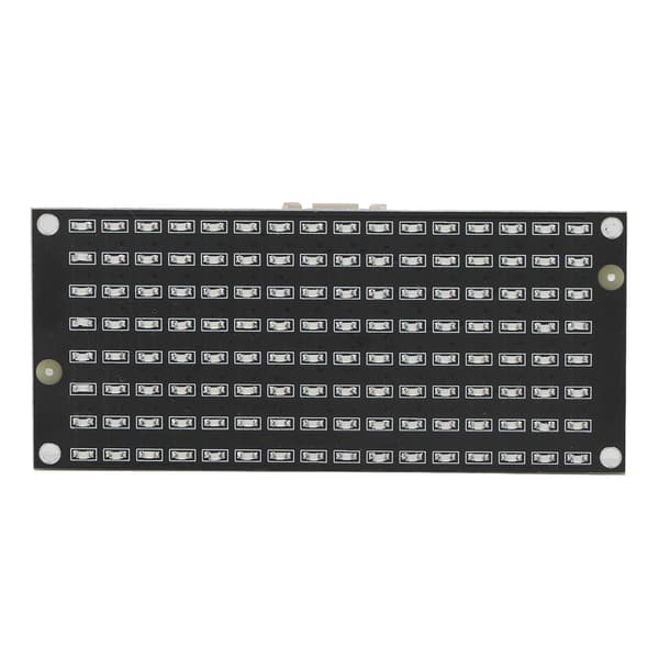LED Matrix 8x16 Panel I2C Kommunikasjonsdisplaymodul DC 3.3-5V Enkeltkortdatamaskin