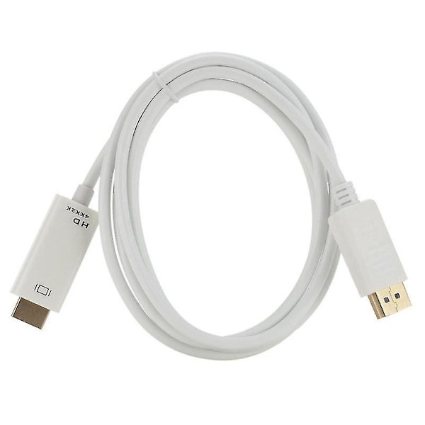 Kabeladapter Enkelriktad displayport till kompatibel HDMI-kabel för monitorprojektor White