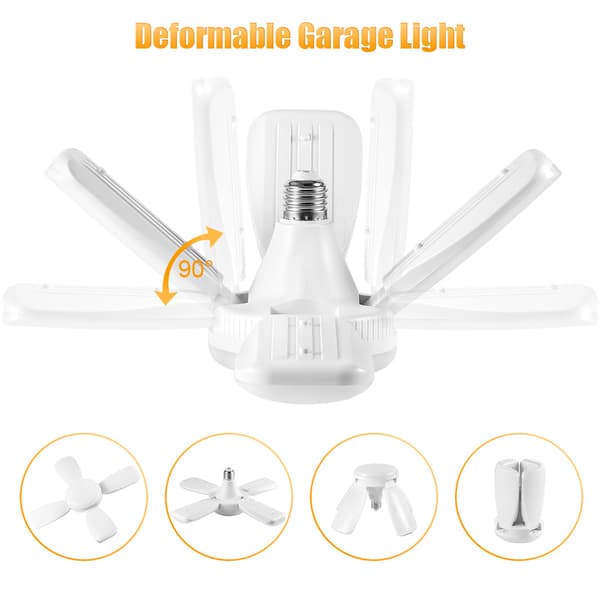 60W E27 LED autotallilamppu 165-265V AC 6500K