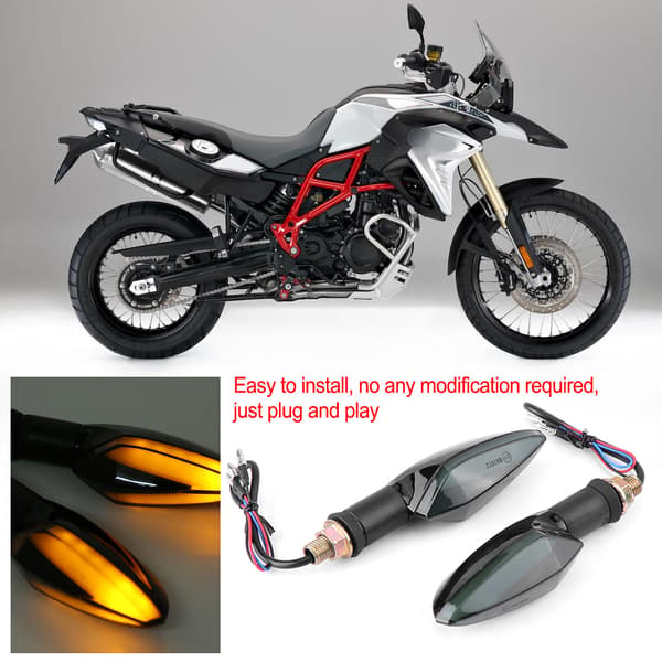 Motorcykel LED Blinklys Indikator Lys Universal Par