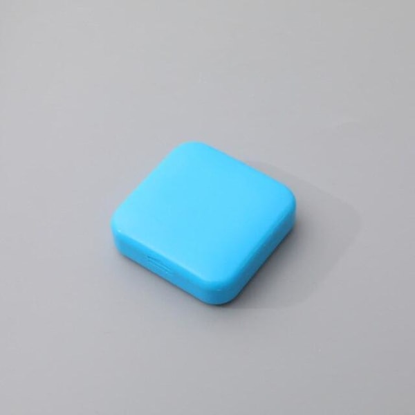 Kannettava Push-pull Mini Kaksilokeroinen lääkkeiden pölytiivis säilytyspillerirasia BLUE
