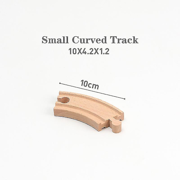 Hhcx-all Kinds Wooden Railway Train Track Accessories Beech Wooden Tracks Set Bridge Building Toys Parts Fit Biro Train Toy New WJ-JM-12-29