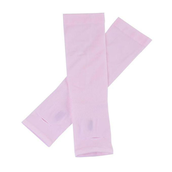 1 Par Kvinnor Herr Sol UV-skydd Anti Slip Arm Kompression Rosa