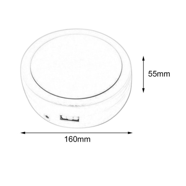 Sminkspegel med LED-lampor white